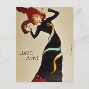 Carte Postale Henri de Toulouse-Lautrec   Jane Avril 1899