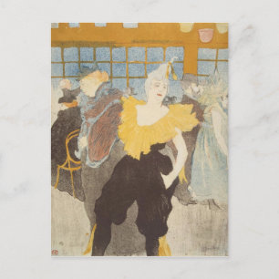 Carte Postale Henri de Toulouse-Lautrec La clownesse dans le R