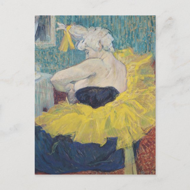 Carte Postale Henri de Toulouse-Lautrec | Le Clowness Cha-U-Kao (Devant)