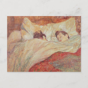 Carte Postale Henri de Toulouse-Lautrec   The Bed, c.1892-95