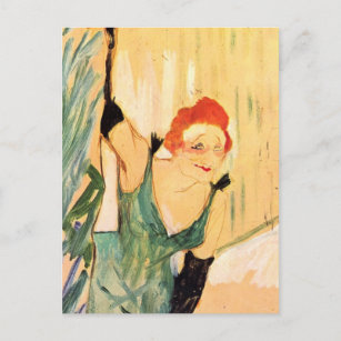 Carte Postale Henri de Toulouse-Lautrec : Yvette Guilbert
