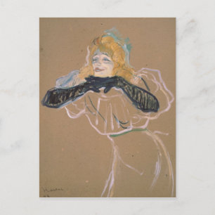 Carte Postale Henri de Toulouse-Lautrec Yvette Guilbert singi