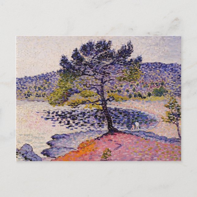 Carte Postale Henri-Edmond Cross- La Plage, Soirée (Devant)