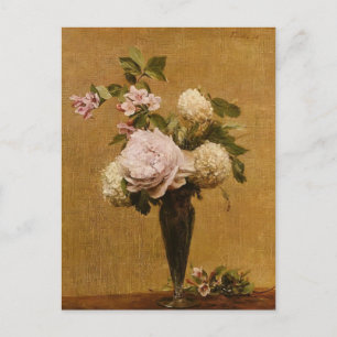 Carte Postale Henri Fantin-Latour - Vase de pivoines et de boule