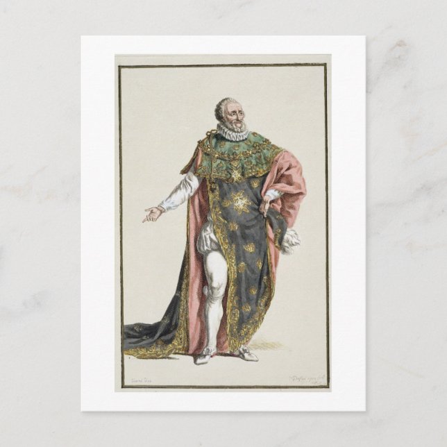 Carte Postale Henri IV (1553-1610) Roi de France, de 'Receuil (Devant)