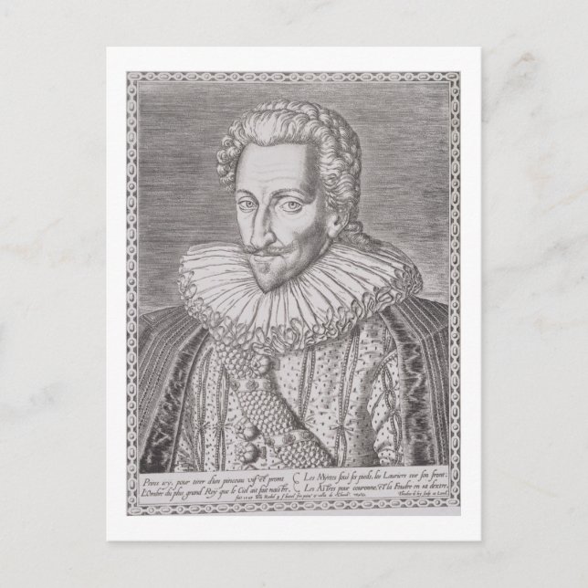 Carte Postale Henri IV (1553-1610), roi de Navarre, 1589 (eng. (Devant)