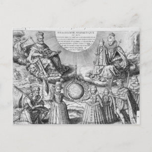 Carte Postale Henri IV avec sa famille, 1607