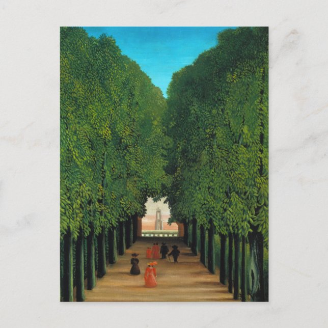 Carte Postale Henri Rousseau, Avenue dans le Parc à Saint Cloud (Devant)