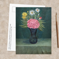 Henri Rousseau - Dahlia et marguerites dans un vas