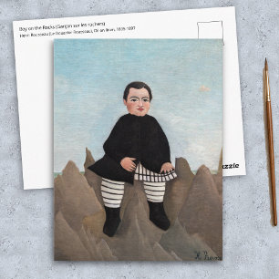 Carte Postale Henri Rousseau - Garçon sur les rochers