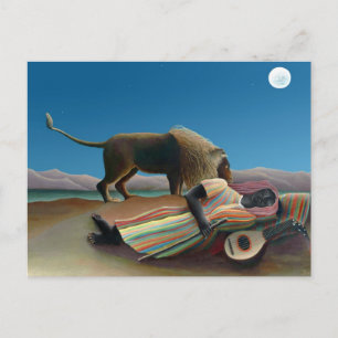 Carte Postale Henri Rousseau - La Bohémienne endormie