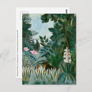 Carte Postale Henri Rousseau - La jungle équatoriale