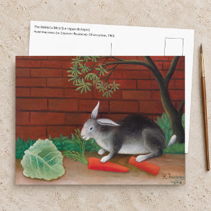 Carte Postale Henri Rousseau - Le repas du lapin