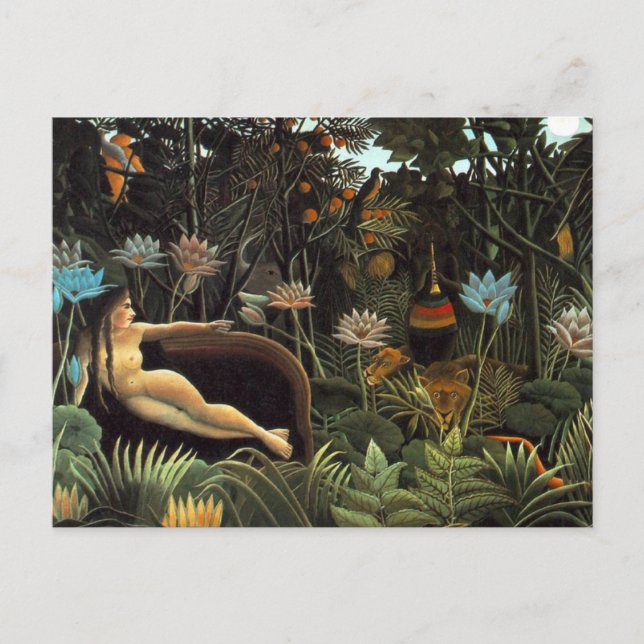 Carte Postale Henri Rousseau - Le rêve (Devant)