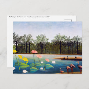 Carte Postale Henri Rousseau - Les Flamants roses