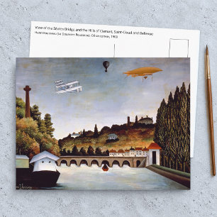 Carte Postale Henri Rousseau - Pont de Sèvres et collines de Cla