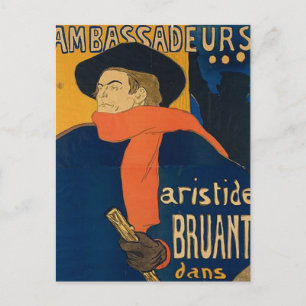 Carte Postale Henri Toulouse Lautrec - Aristide Bruant