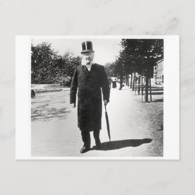 Carte Postale Henrik Ibsen (1828-1906) à Oslo, 1896 (photo de (Devant)