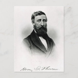 Carte Postale Henry David Thoreau