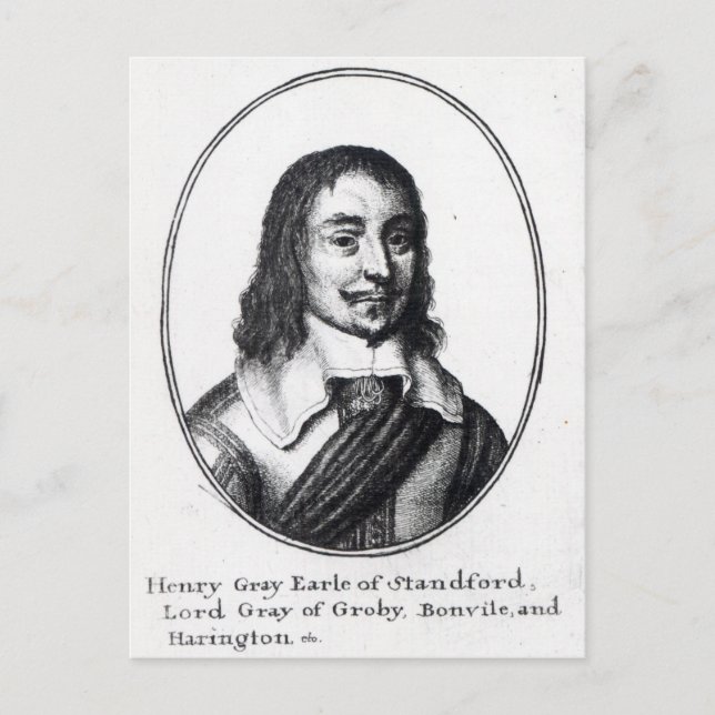 Carte Postale Henry Grey, 1er Earl Stamford (Devant)