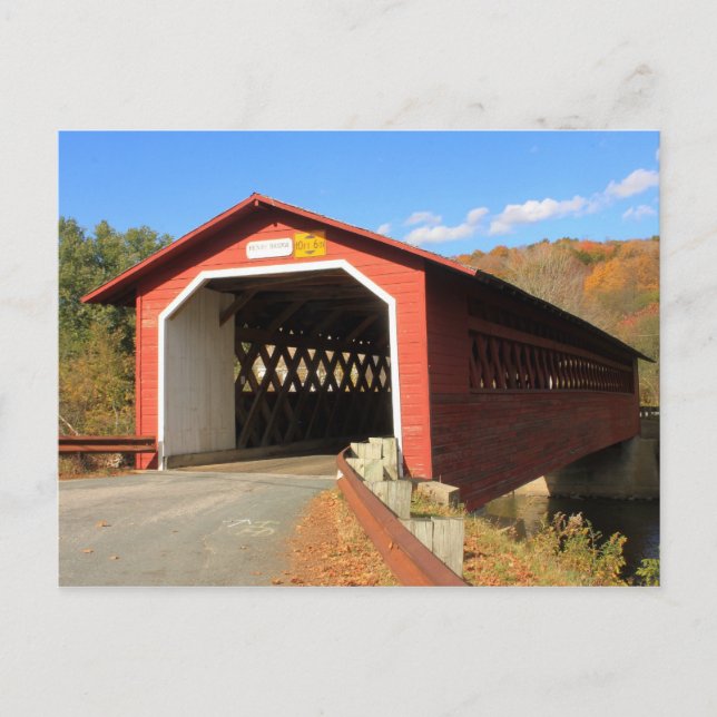 Carte Postale Henry Pont couvert Bennington Vermont (Devant)