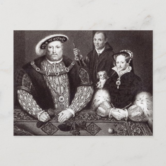 Carte Postale Henry VIII, sa fille la reine Mary (Devant)