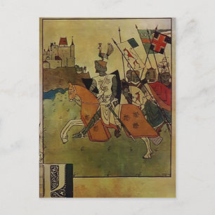 Carte Postale Heorhiy Narbut-Illustration de la chanson de Rolan