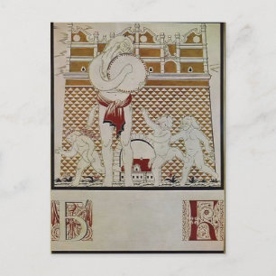 Carte Postale Heorhiy Narbut-Sheet 'B' de 'alphabet ukrainien'