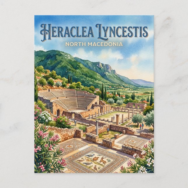 Carte Postale Heraclea Lyncestis Macédoine du Nord (Devant)