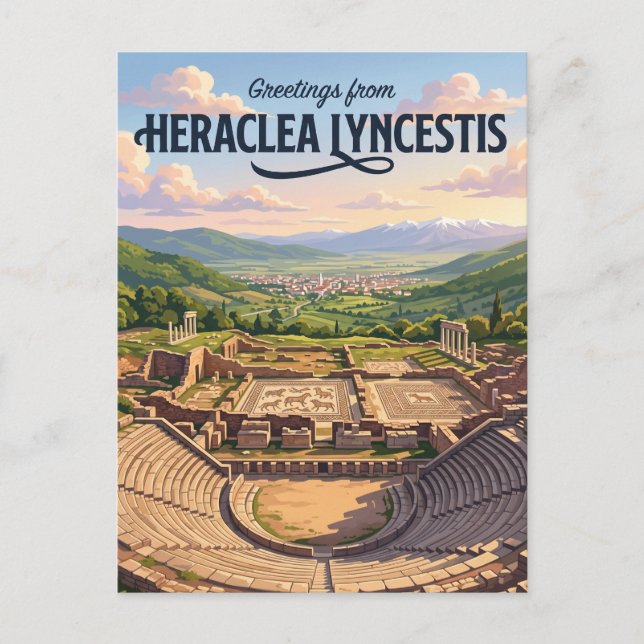 Carte Postale Heraclea Lyncestis Macédoine du Nord (Devant)