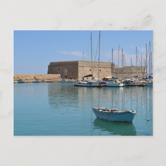 Carte postale Héraklion Crete Harbour Fort (Devant)