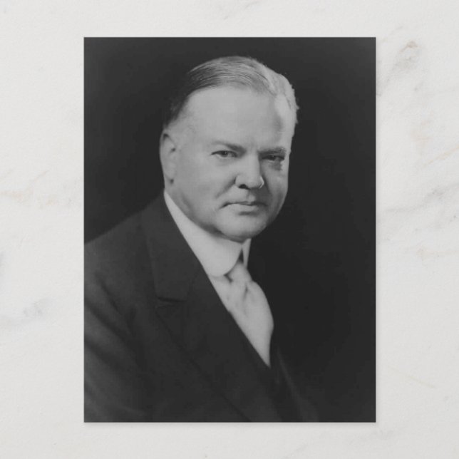Carte Postale Herbert Hoover 31e Président (Devant)