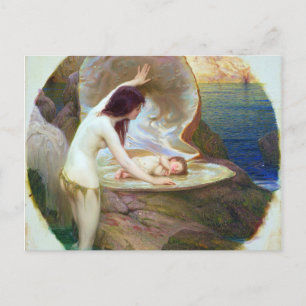 Carte Postale Herbert James Draper - A Water Baby 1900