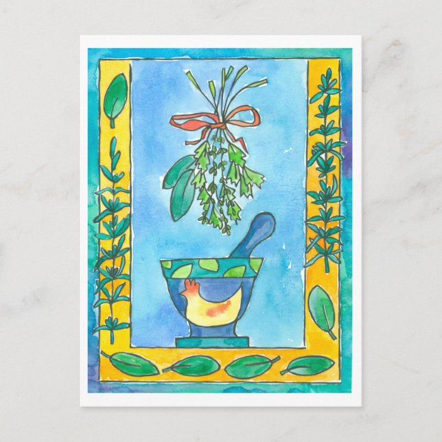 Carte Postale Herbes de Cuisines de lauriers de Rosemary Bay (Devant)