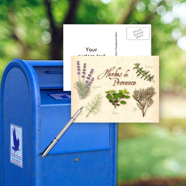 Carte postale Herbes de Provence (Customize your Herb de Provence postcard!)
