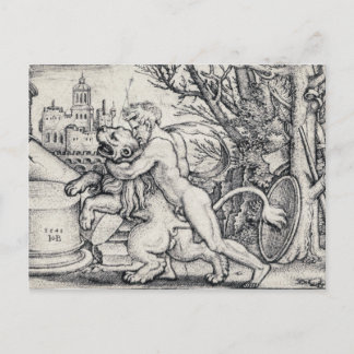 Carte Postale Hercule Tuant Le Lion Neméen