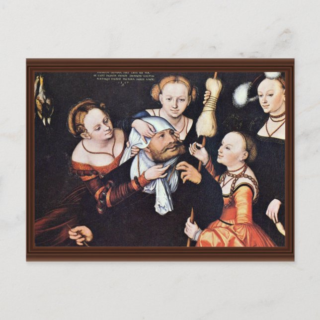 Carte Postale Hercules À Omphale Par Lucas Cranach Der Ältere (B (Devant)