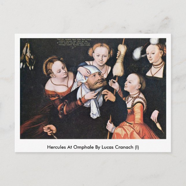 Carte Postale Hercules À Omphale Par Lucas Cranach (I) (Devant)
