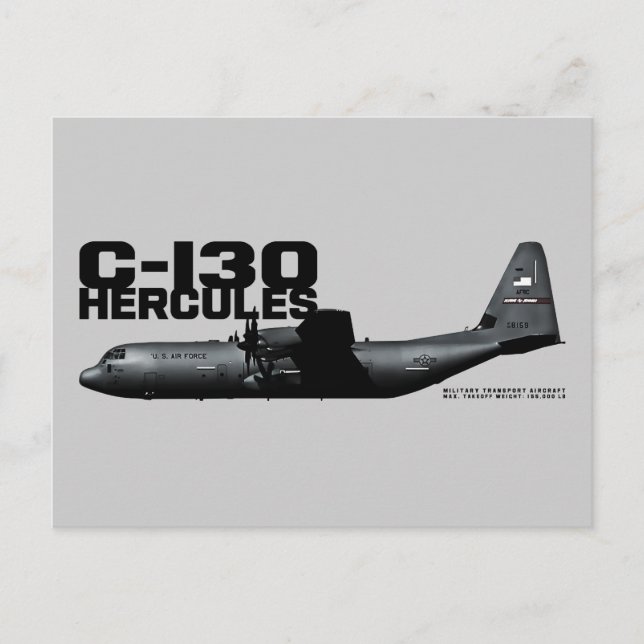 Carte Postale Hercules C-130 (Devant)