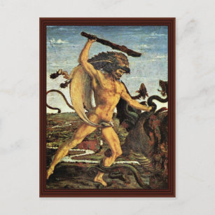 Carte Postale Hercules Et Hydra Par Pollaiuolo Antonio