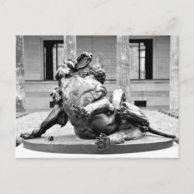 Carte Postale Hercules et lion néméen (Devant)