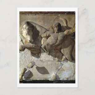 Carte Postale Hercules Fighting the Cretan Bull