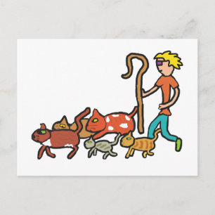 Carte Postale Héritage de chats