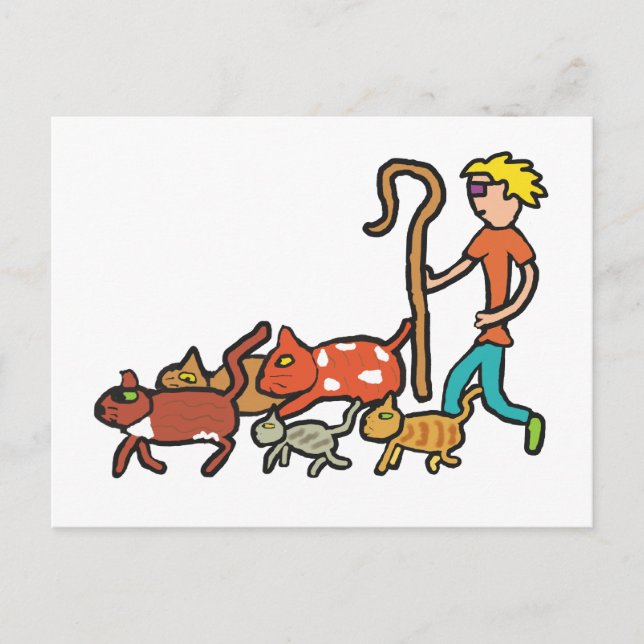 Carte Postale Héritage de chats (Devant)