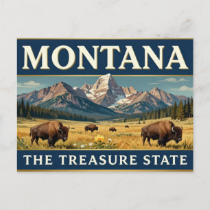 Carte Postale Héritage de la montagne Big Sky du MONTANA