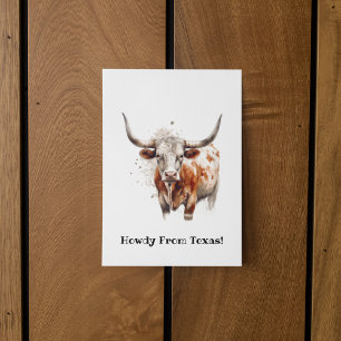 Carte Postale Héritage Longhorn, personnalisé
