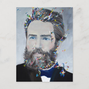 Carte Postale herman melville - portrait d'huile