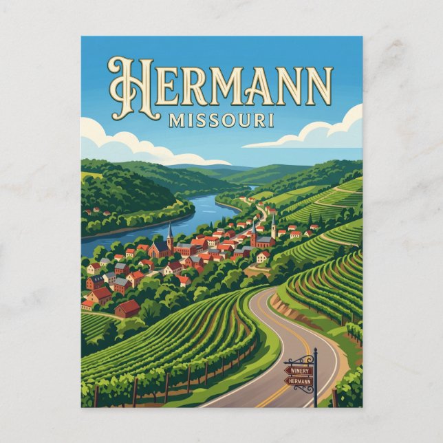 Carte Postale Hermann Missouri (Devant)