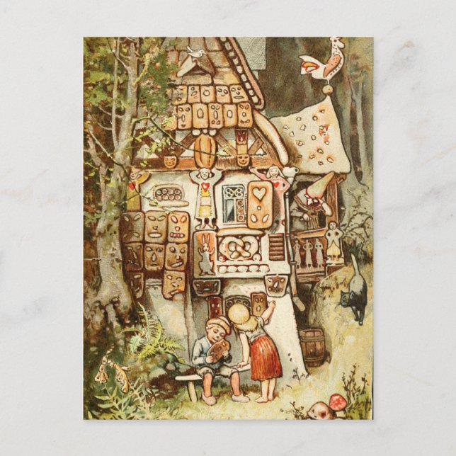 Carte Postale Hermann Vogel - Hansel et Grethel (Devant)