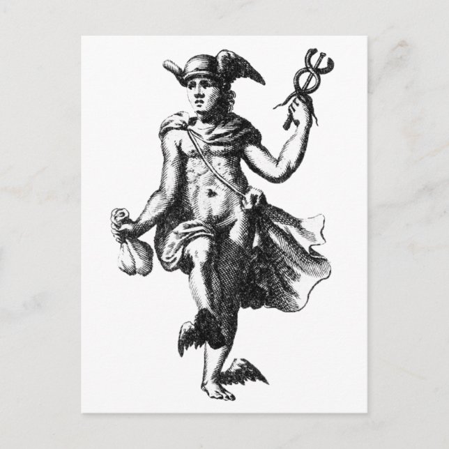 Carte Postale Hermes Trismegistus Alchemy (Devant)